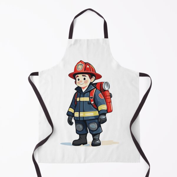 Item preview, Cheerful Firefighter Cartoon designed and sold by PragmaticP.