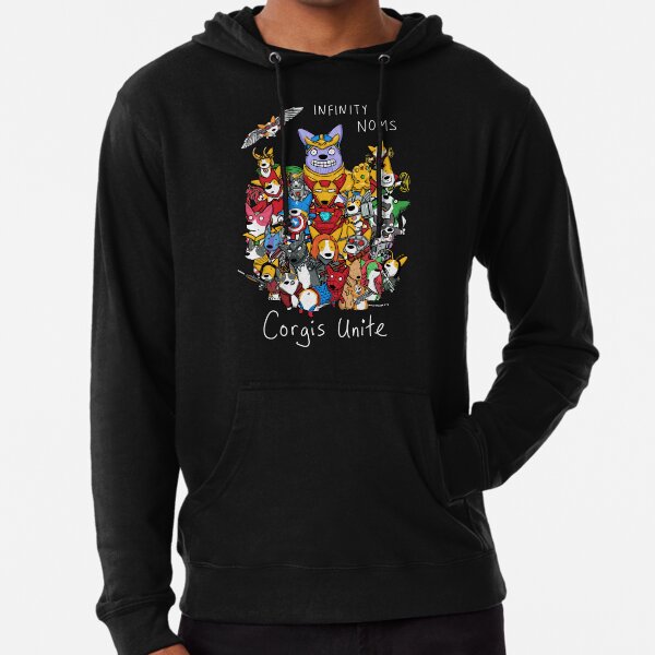 Corgis Unite! Lightweight Hoodie