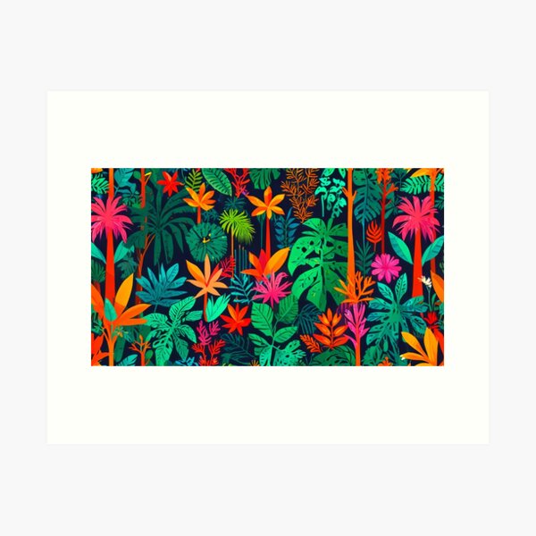 Item preview, Tropical Vibes Jungle Pattern designed and sold by MAYSO999.