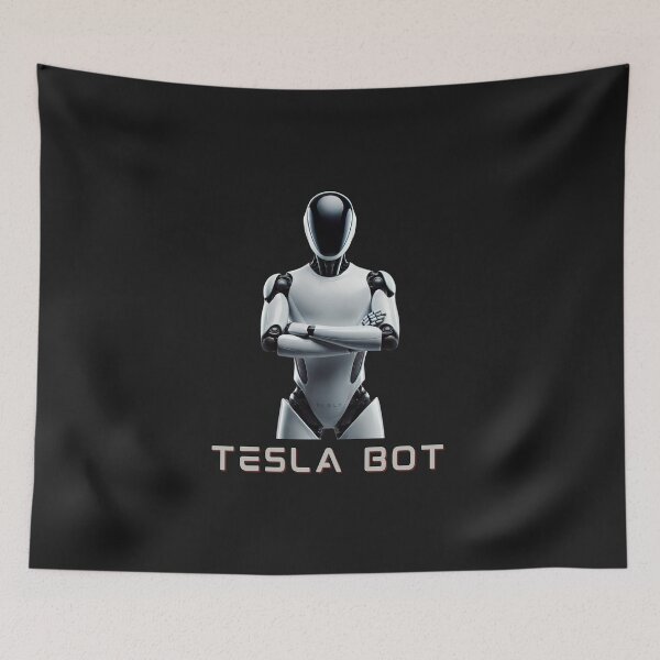 Item preview, Tesla bot designed and sold by TEEJAMBOREE.