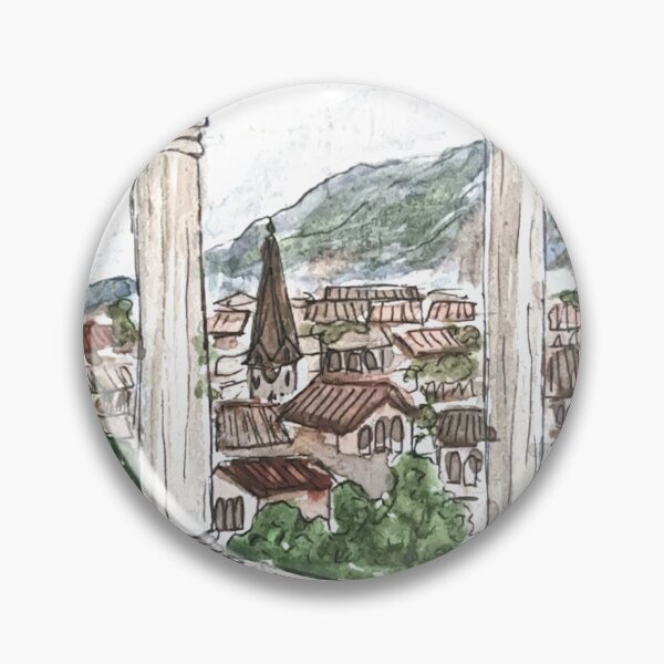Item preview, Trentino Castello del Buonconsiglio Watercolor Illustration  designed and sold by kriti130.