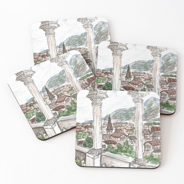 Item preview, Trentino Castello del Buonconsiglio Watercolor Illustration  designed and sold by kriti130.