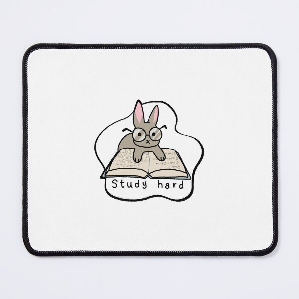 Item preview, Study Hard Bunny designed and sold by ArtForHaunting.