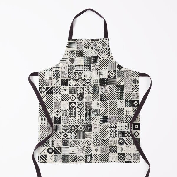 Item preview, Modern Geometric Fabric Pattern: Small, Repeating Shapes in Monochrome or Two-Tone designed and sold by Rui Fernandes.
