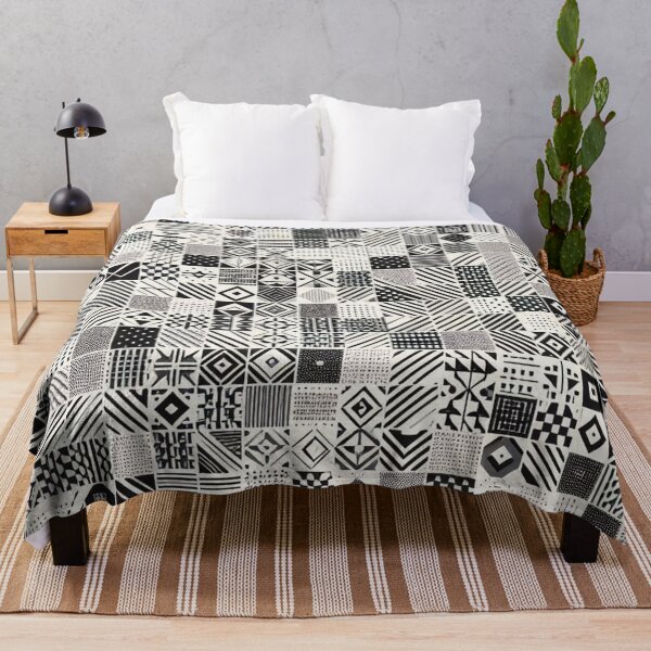 Aperçu de l'œuvre Motif géométrique moderne pour tissu : petites formes répétitives en monochrome ou en deux tons créée et vendue par Rui Fernandes.
