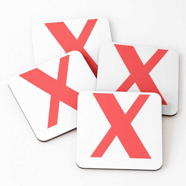 Item preview, Big Red Alphabet Letter X designed and sold by RobbiesMusic.