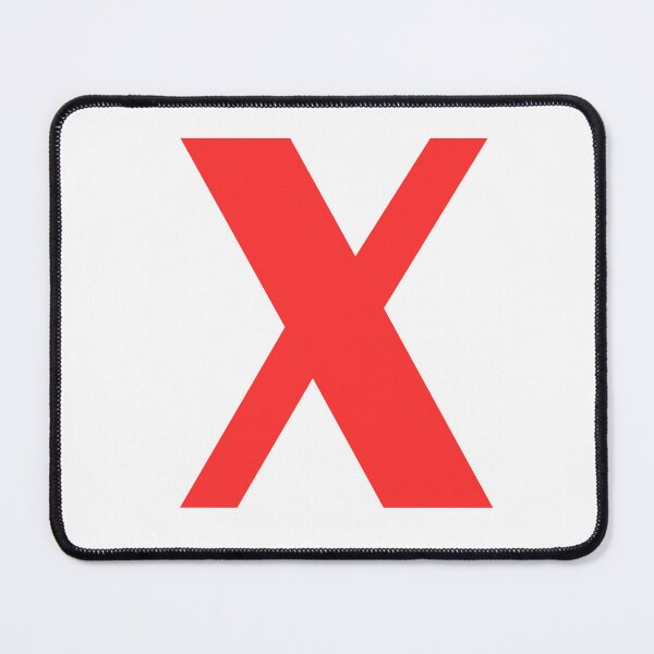 Item preview, Big Red Alphabet Letter X designed and sold by RobbiesMusic.