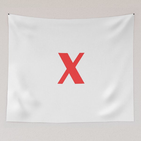 Item preview, Big Red Alphabet Letter X designed and sold by RobbiesMusic.