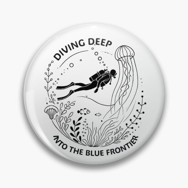 Item preview, Diving deep into the blue frontier man designed and sold by ChicClicker.