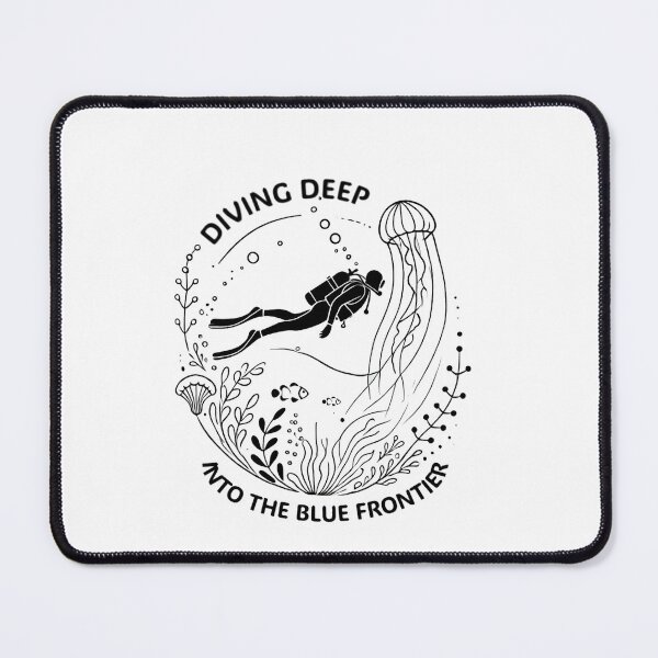 Item preview, Diving deep into the blue frontier man designed and sold by ChicClicker.