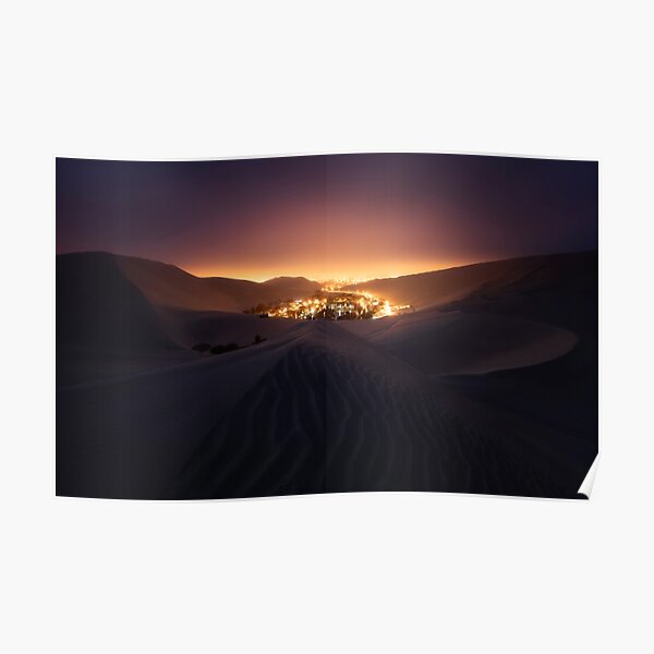 Huacachina Night Poster