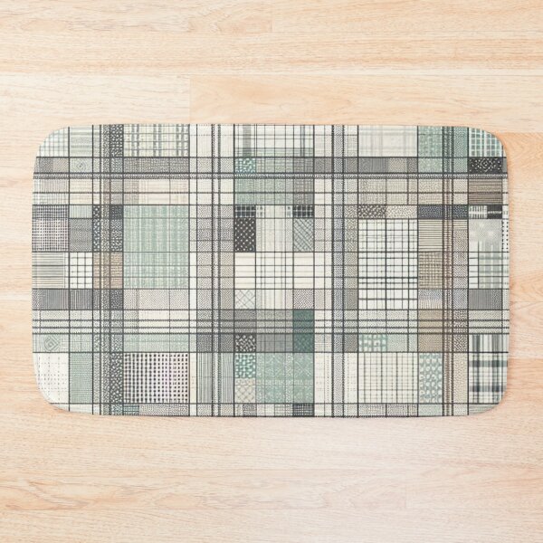 Item preview, Petite Plaid Fabric Pattern: Small Grid Design with Subtle Color Variations designed and sold by Rui Fernandes.