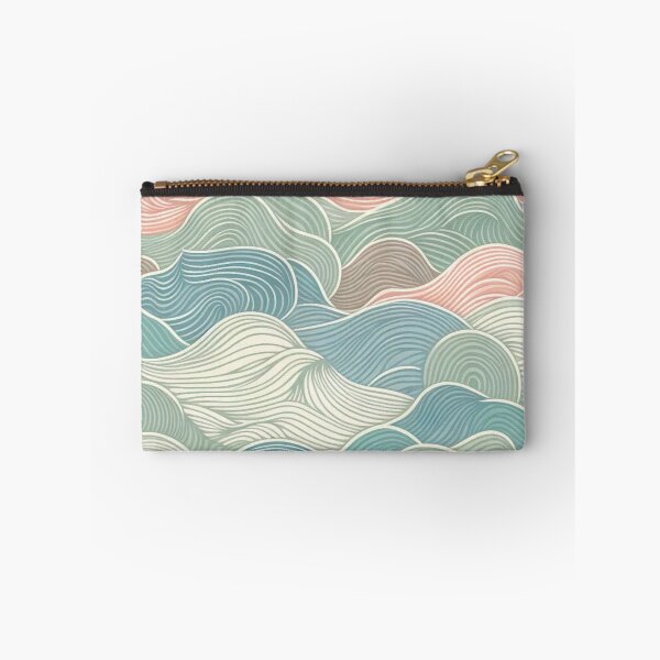 Item preview, Small-Scale Abstract Waves Fabric Pattern: Subtle Ripples in Soothing Colors designed and sold by Rui Fernandes.