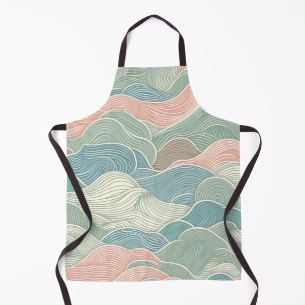 Item preview, Small-Scale Abstract Waves Fabric Pattern: Subtle Ripples in Soothing Colors designed and sold by Rui Fernandes.
