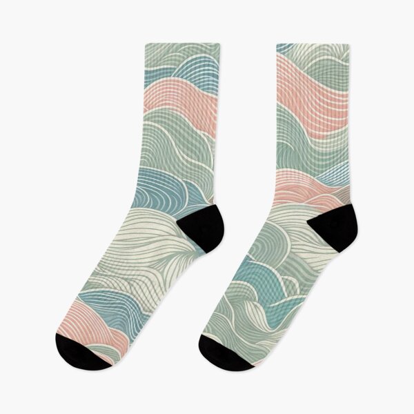 Item preview, Small-Scale Abstract Waves Fabric Pattern: Subtle Ripples in Soothing Colors designed and sold by Rui Fernandes.