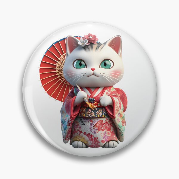 Aperçu de l'œuvre Chat japonais Onna Josei | Cadeau amusant pour les enfants amoureux des animaux créée et vendue par ViralBrowser.