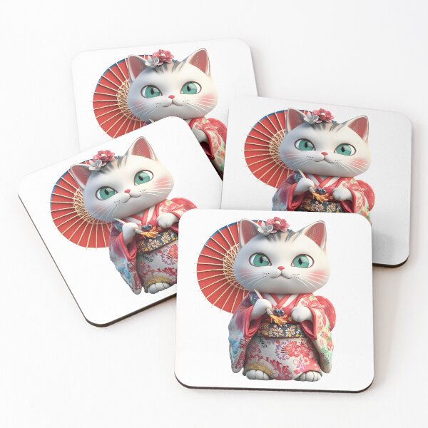 Aperçu de l'œuvre Chat japonais Onna Josei | Cadeau amusant pour les enfants amoureux des animaux créée et vendue par ViralBrowser.