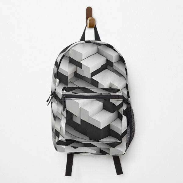 Item preview, black white 3D pattern designed and sold by Rainbow Paws Garden.