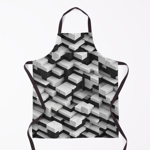 Item preview, black white 3D pattern designed and sold by Rainbow Paws Garden.