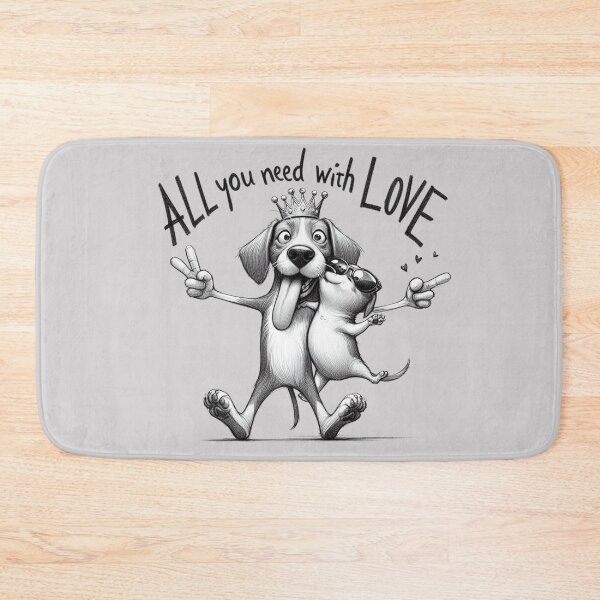 Item preview, All you need with love, funny dogs. designed and sold by VisualHut.