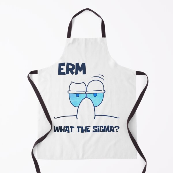 Item preview,  Erm... What the Sigma? Funny Cartoon Eyes Meme designed and sold by Moad Fahim.