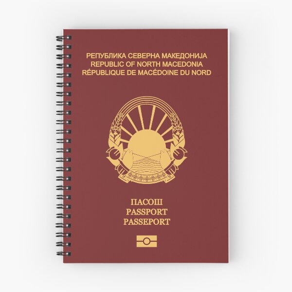 Item preview, North Macedonia passport designed and sold by Travellerz.