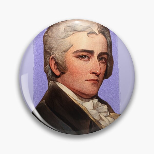 Item preview, American Painter John Trumbull - Purple - illustration  designed and sold by Litstoy.