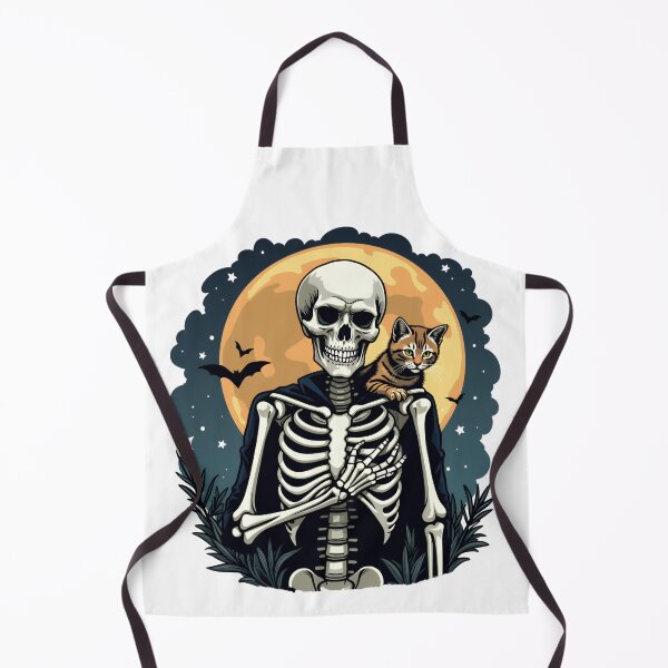 Item preview, Halloween Shirts Skeleton Cat Lover Skeleton Holding A Cat designed and sold by ArtFromBeyond.