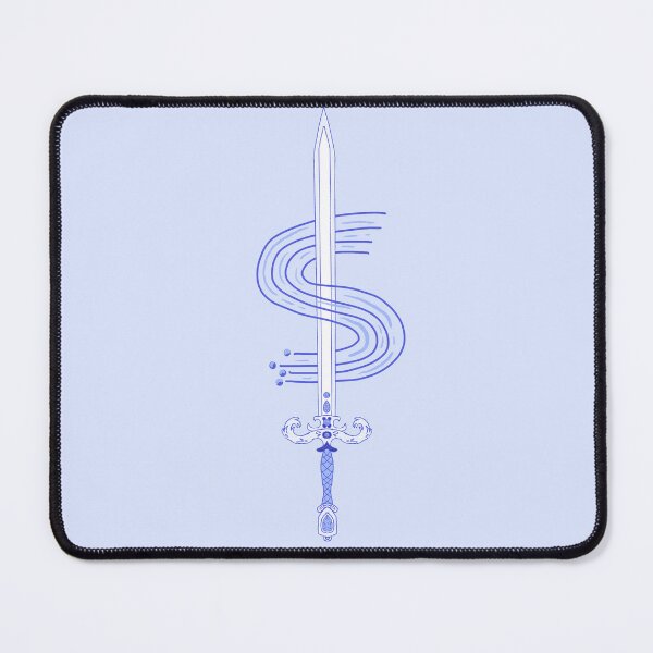 Item preview, Intricate blue sword with magic wind  designed and sold by rizdrawings.