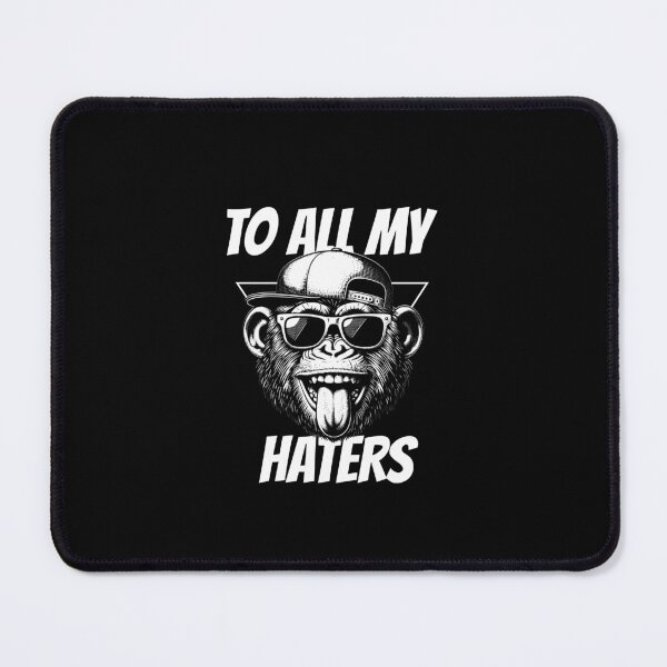 Item preview, Cool monkey with sunglasses, playful expression, bold message. designed and sold by BlueGoldArt.