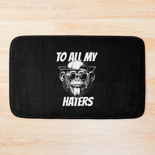 Item preview, Cool monkey with sunglasses, playful expression, bold message. designed and sold by BlueGoldArt.