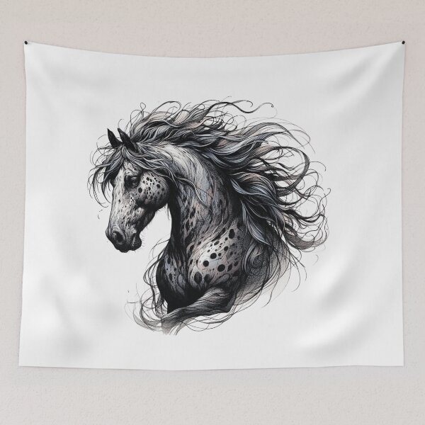 Item preview, horse nature wild sketching nature art beautiful animals designed and sold by MaciejPetelski.