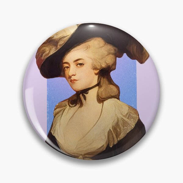 Item preview, English Poet Mary Robinson - purple pink - illustration  designed and sold by Litstoy.