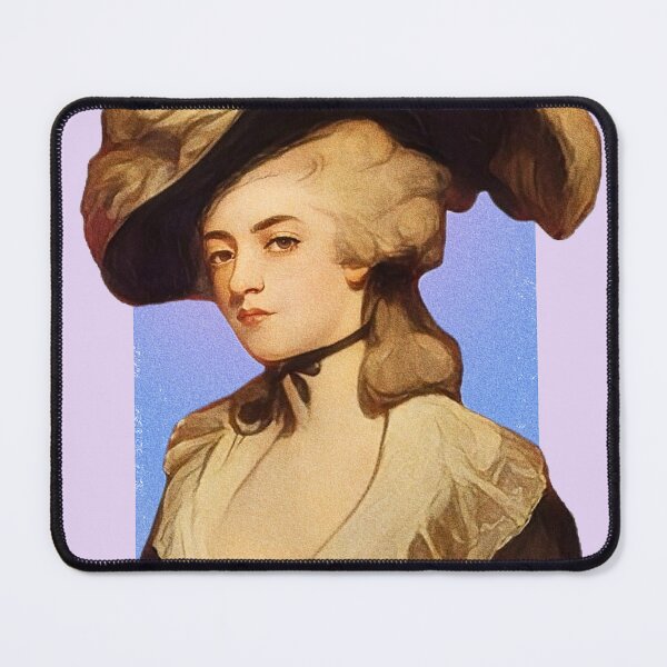 Item preview, English Poet Mary Robinson - purple pink - illustration  designed and sold by Litstoy.
