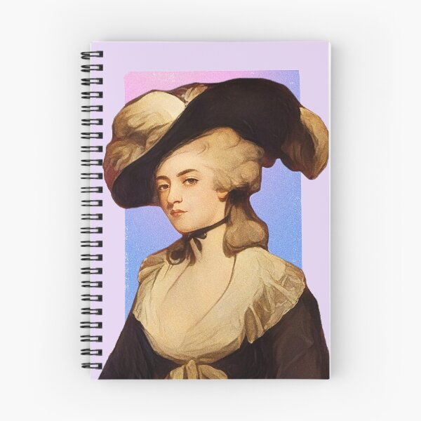 Item preview, English Poet Mary Robinson - purple pink - illustration  designed and sold by Litstoy.