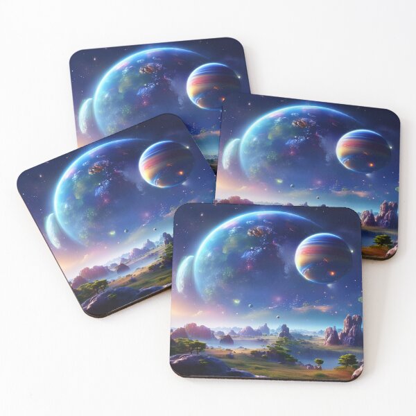 Item preview, View of the galaxy with planets. designed and sold by MajdoArt.