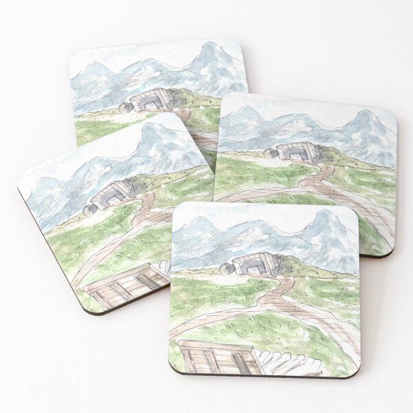 Item preview, Messner Mountain Museum Watercolor Illustration designed and sold by kriti130.