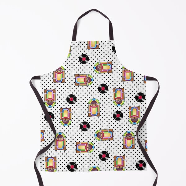Item preview, Music is My Time Machine - Neon Jukeboxes and Vinyl Records on Polka Dots designed and sold by GreenCarbon2112.