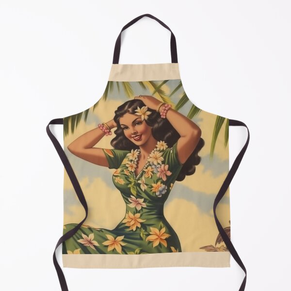 Item preview, Vintage Hawaiian Hula Girl Print - Classic Island Vibes & Timeless Beauty designed and sold by MerikDigital.