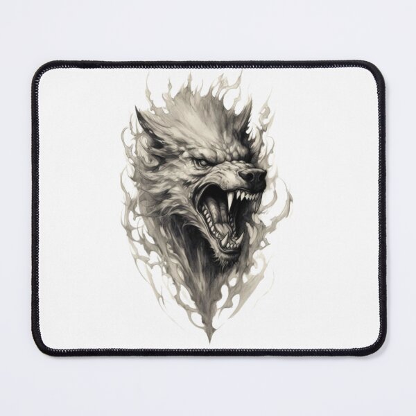 Item preview, Wolf in the Flames: Symbol of Wild Power. designed and sold by gokhanuzen.