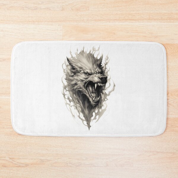 Item preview, Wolf in the Flames: Symbol of Wild Power. designed and sold by gokhanuzen.