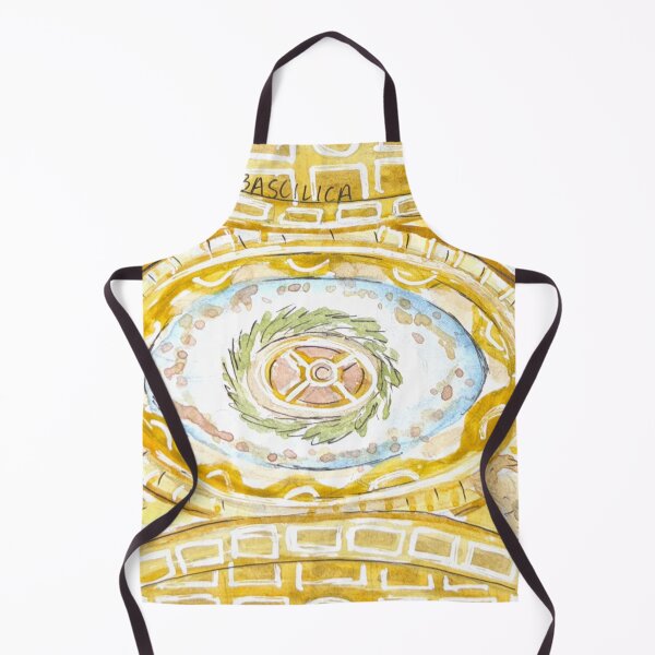 Item preview, Vatican Basilica Ceiling Watercolor Illustration designed and sold by kriti130.