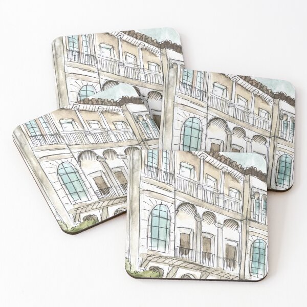 Item preview, Malaga Architecture Watercolor Illustration designed and sold by kriti130.