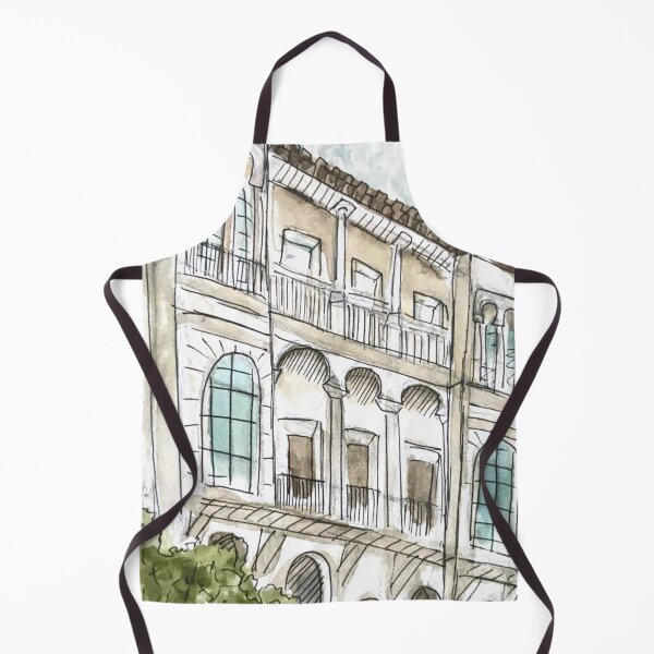 Item preview, Malaga Architecture Watercolor Illustration designed and sold by kriti130.