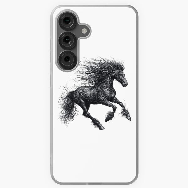 Aperçu de l'œuvre cheval nature sauvage dessin nature art beaux animaux créée et vendue par MaciejPetelski.