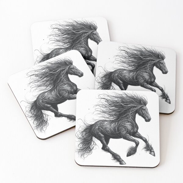 Item preview, horse nature wild sketching nature art beautiful animals designed and sold by MaciejPetelski.