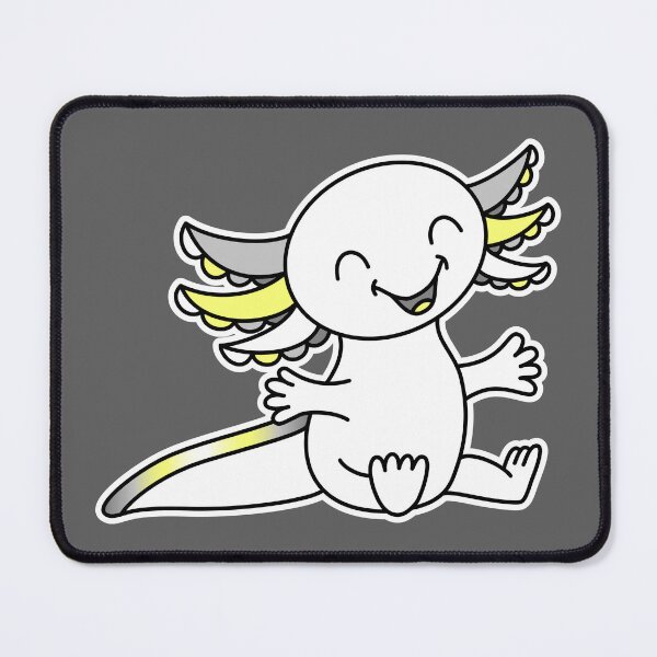 Item preview, Hug me! Cute Axolotl in Demigender Pride colors designed and sold by JoyfulJen.