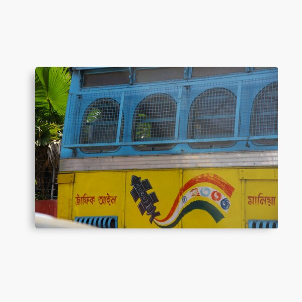 Bus Fair Metal Print