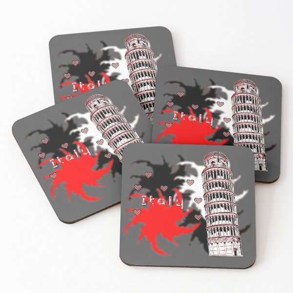 Item preview, Italy Tower of Pisa love hearts designed and sold by 4rpixs.