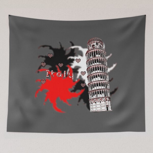 Item preview, Italy Tower of Pisa love hearts designed and sold by 4rpixs.